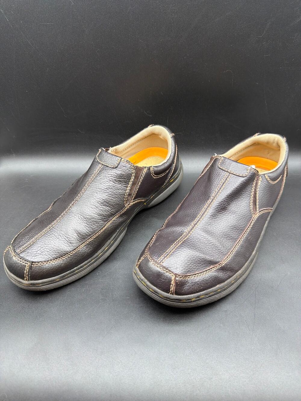 Dr. Martens Colton Brown Leather Slip On Loafers Comfort Shoes Men’s US 12 EU 46